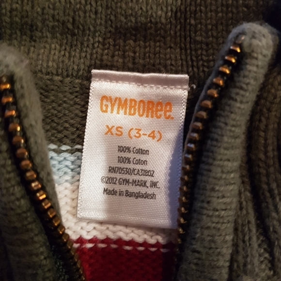 Gymboree boys size 3-4 striped sweater - Picture 4 of 4